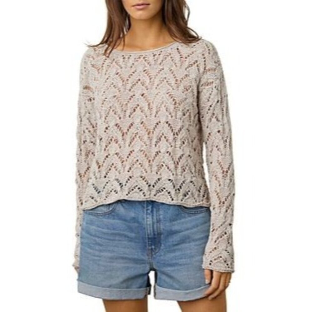 NEW Velvet Ds Cotton Tape Sweater Size S